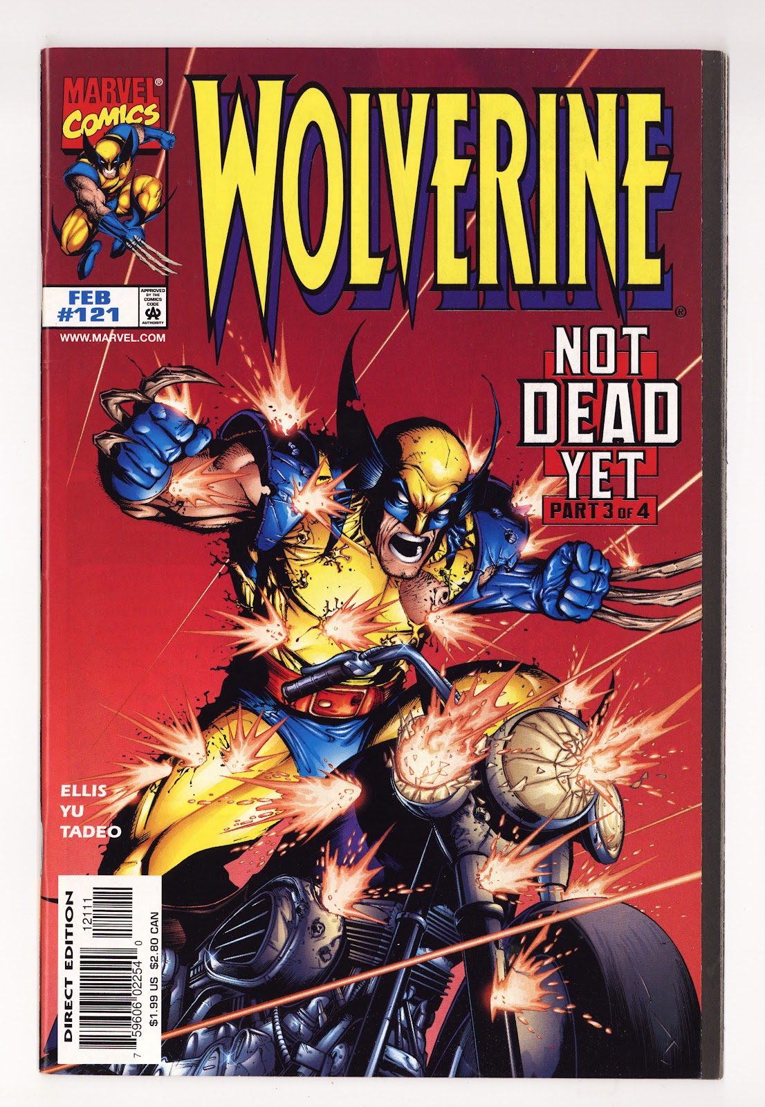 Wolverine Vol 2 121  High Grade   (1998)     