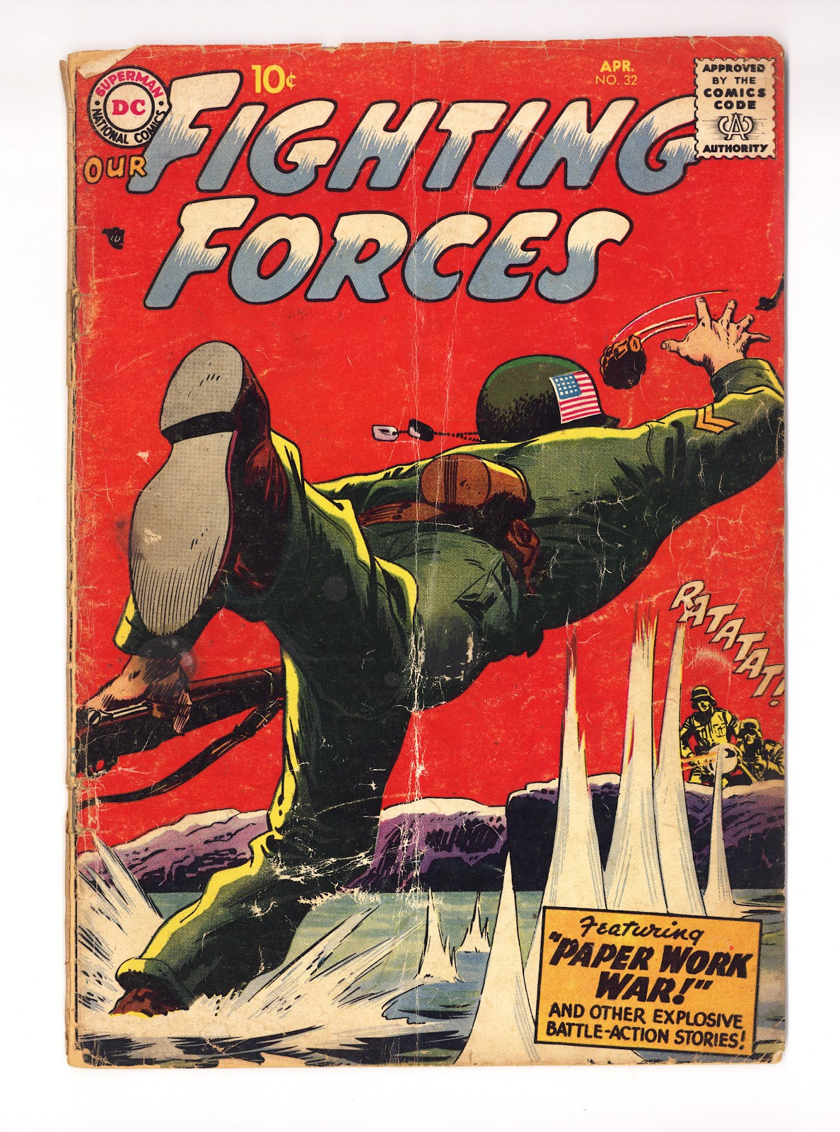 Our Fighting Forces Vol 1 32  PR (0.5) Centerfold Missing  (1958)     