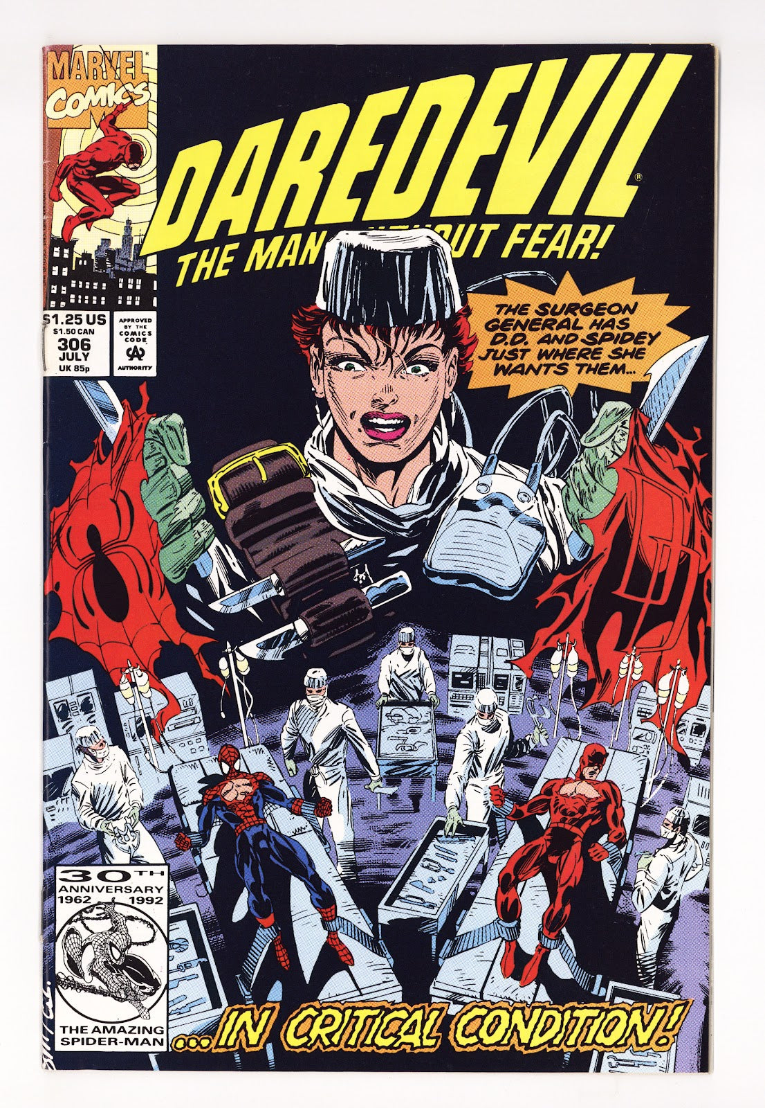 Daredevil Vol 1 306  Mid Grade   (1992)     