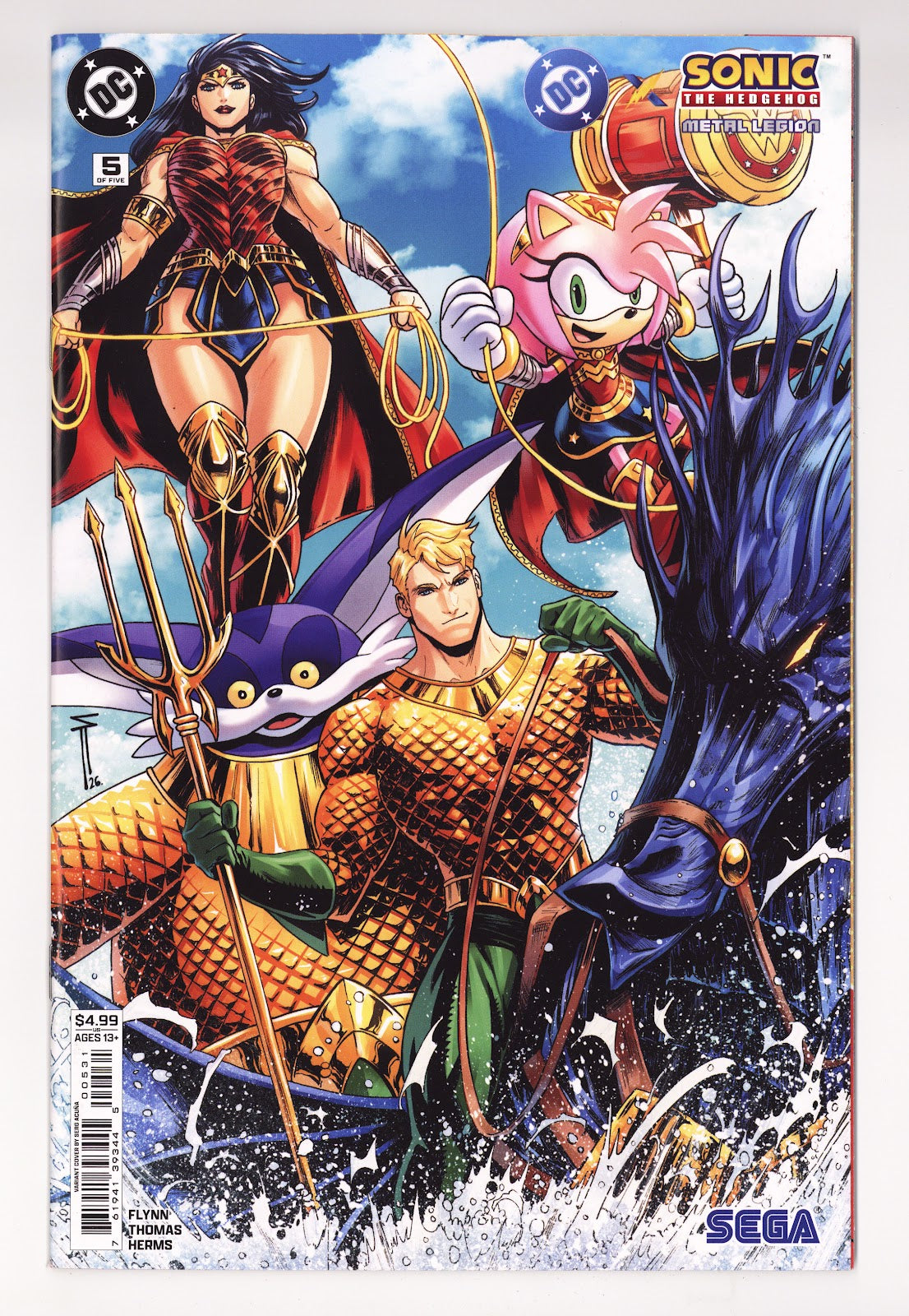 Dc X Sonic the Hedgehog Metal Legion  5 Acuna  Variant   (2026)