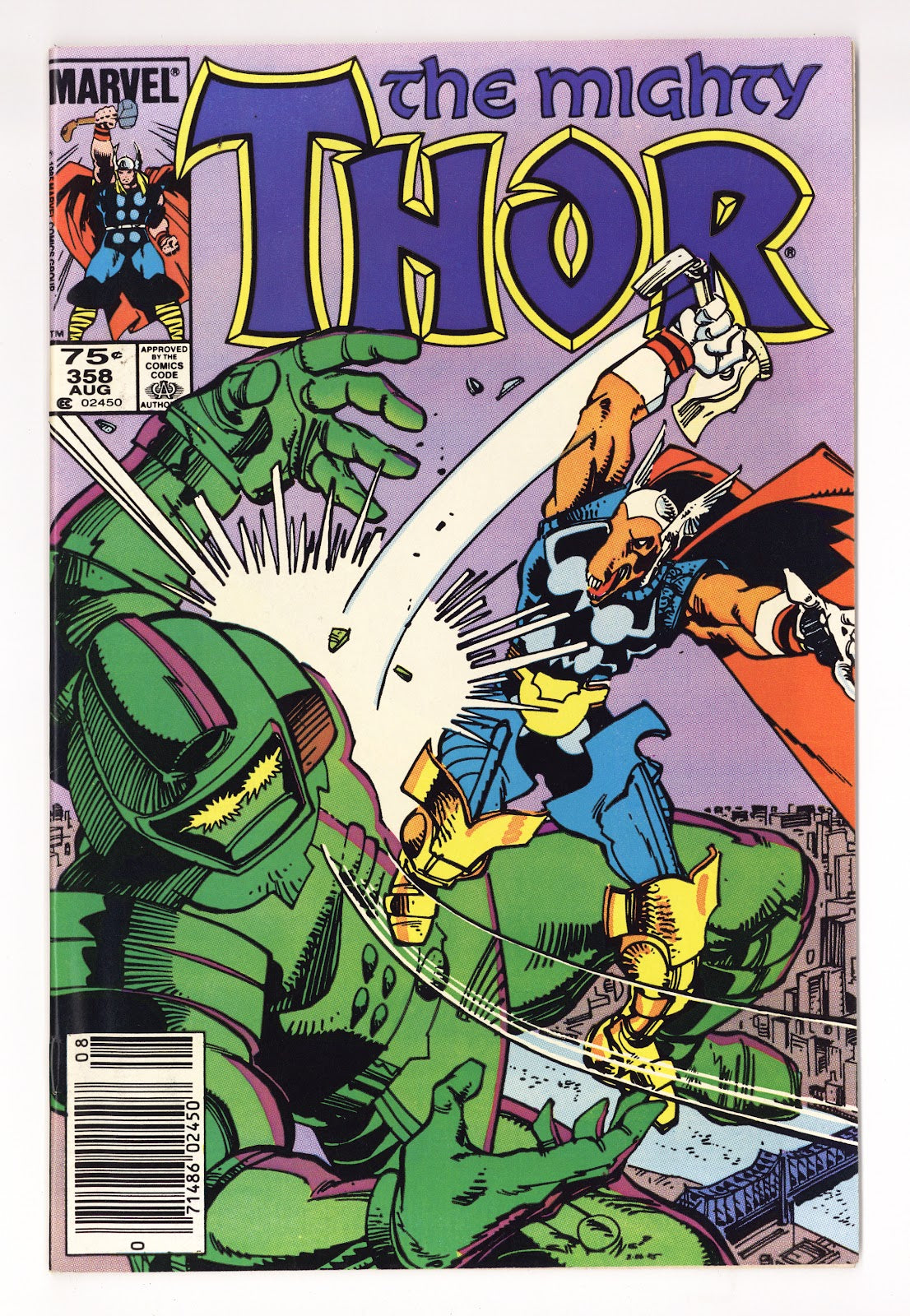 Thor Vol 1 358  Mid Grade   (1985)   Canadian Price Variant
