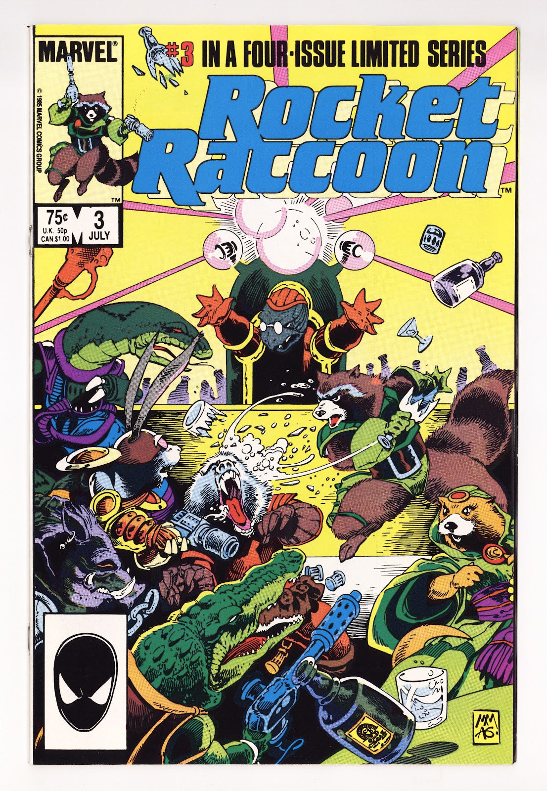 Rocket Raccoon Vol 1 3 VF/NM (9.0) (1985) 