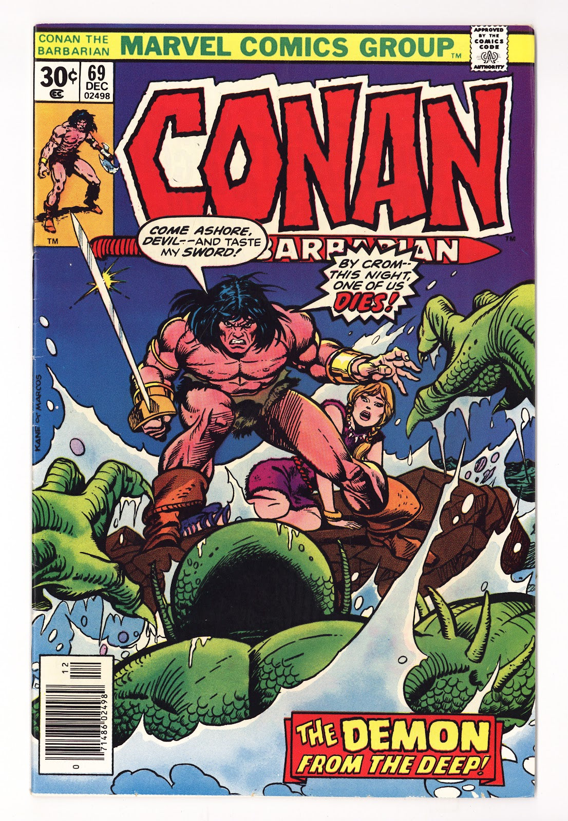Conan the Barbarian Vol 1 69  Low Grade   (1976)     