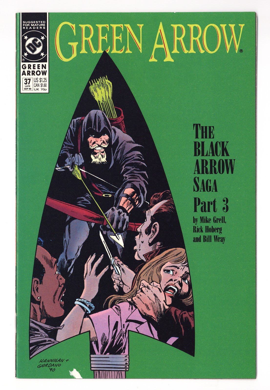 Green Arrow Vol 2 37  Mid Grade   (1990)
