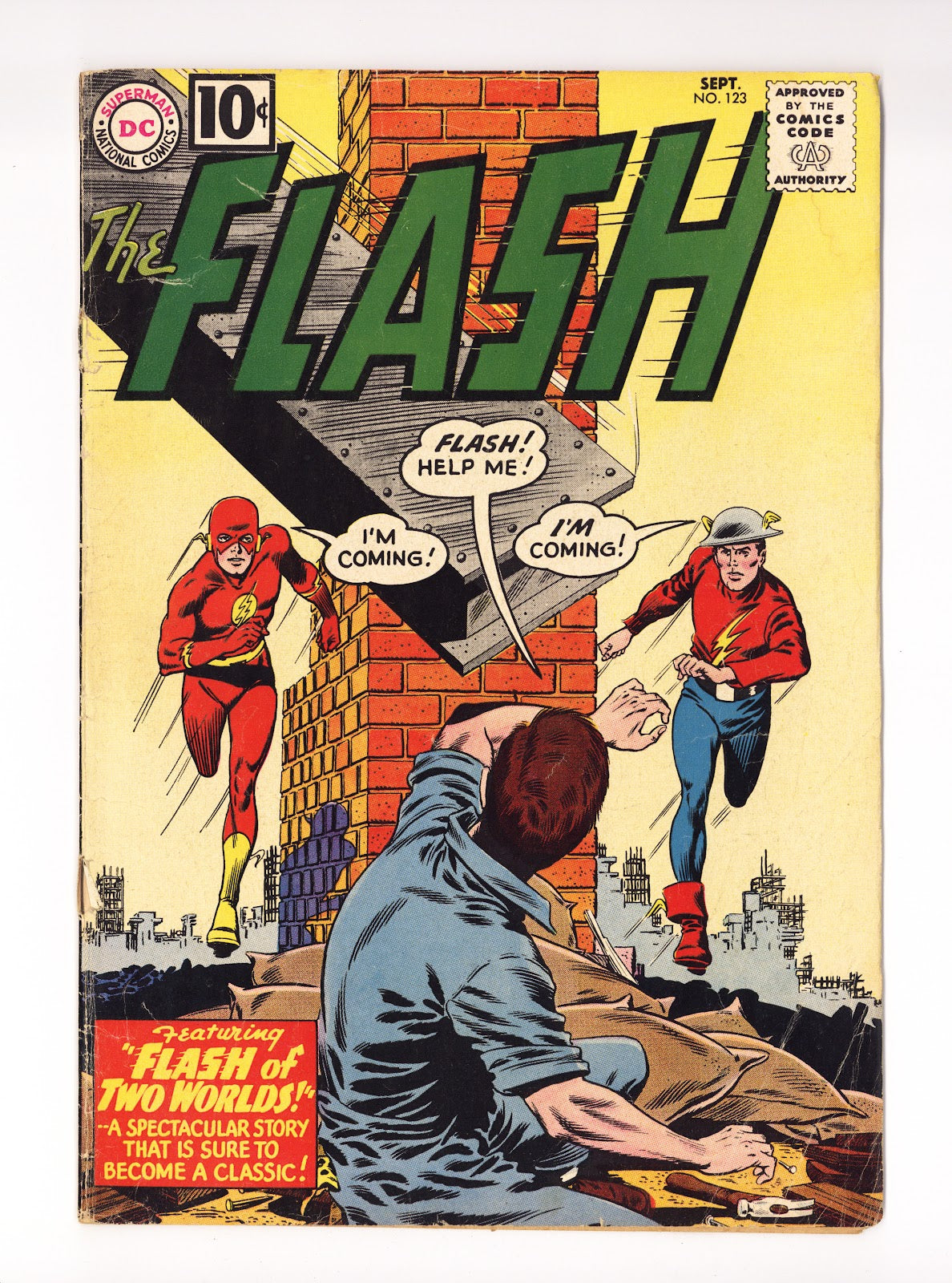 The Flash Vol 1 123  GD (2.0) Cover Detached  (1961)     