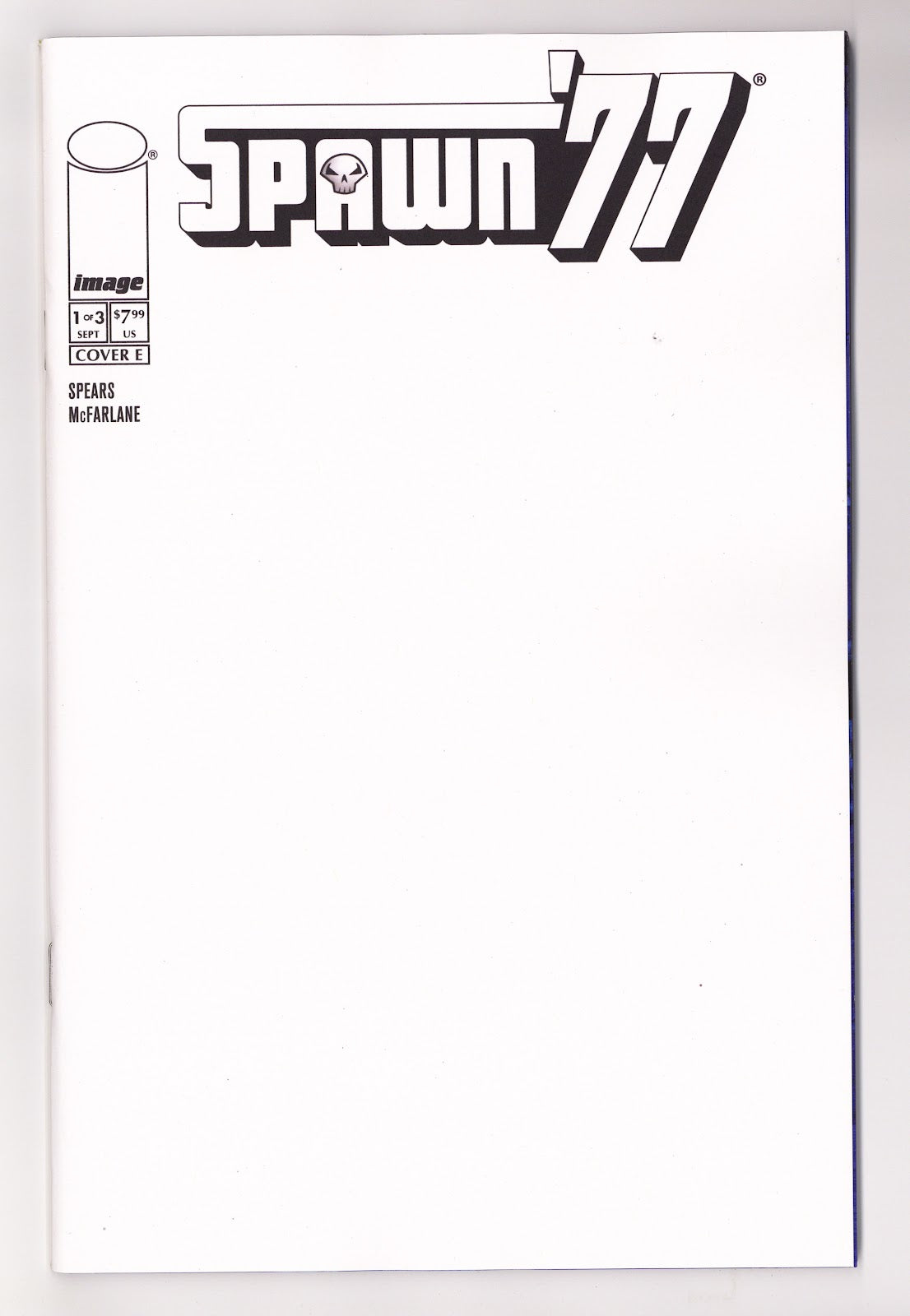 Spawn 77 1 Sketch Blank Variant (2026)