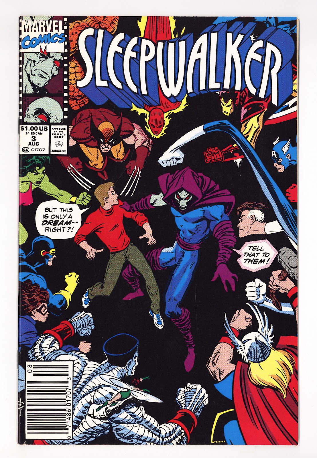 Sleepwalker 3 High Grade (1991) Newsstand 