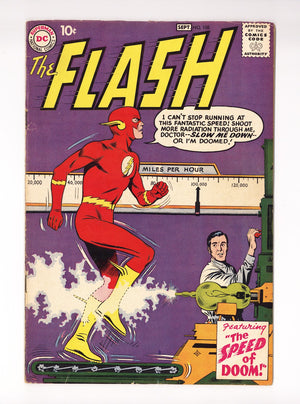 The Flash Vol 1 108  VG- (3.5) Tape Back Cover  (1959)