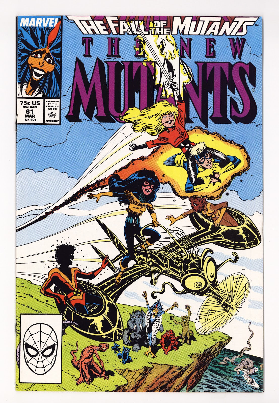 The New Mutants Vol 1 61 High Grade (1988) Direct 