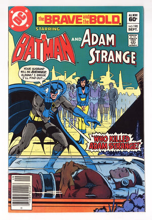 The Brave and the Bold Vol 1 190 High Grade (1982) Newsstand