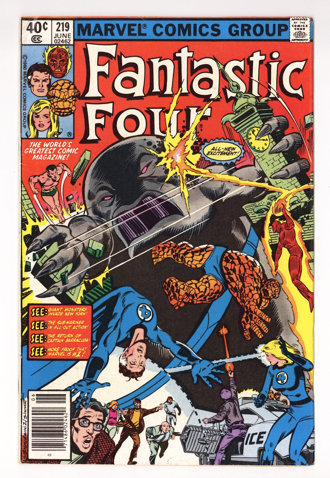 Fantastic Four Vol 1 219 Low Grade (1980) Newsstand 