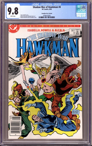 The Shadow War of Hawkman   4 CGC 9.8 (NM/M)   (1985)   Canadian Price Variant