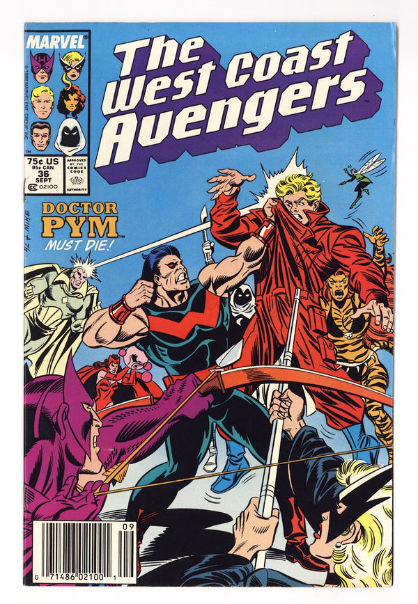 West Coast Avengers Vol 2 36  Mid Grade   (1988)   Newsstand