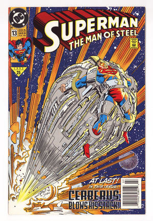 Superman: The Man of Steel 13 Mid Grade (1992) Newsstand