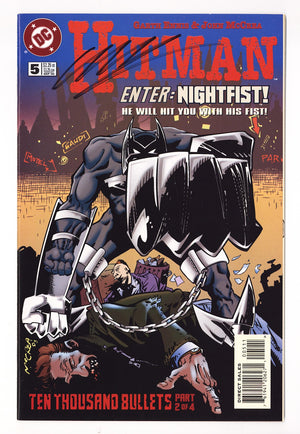 Hitman 5 VF+ (8.5) (1996) Signed x1 Cover Garth Ennis