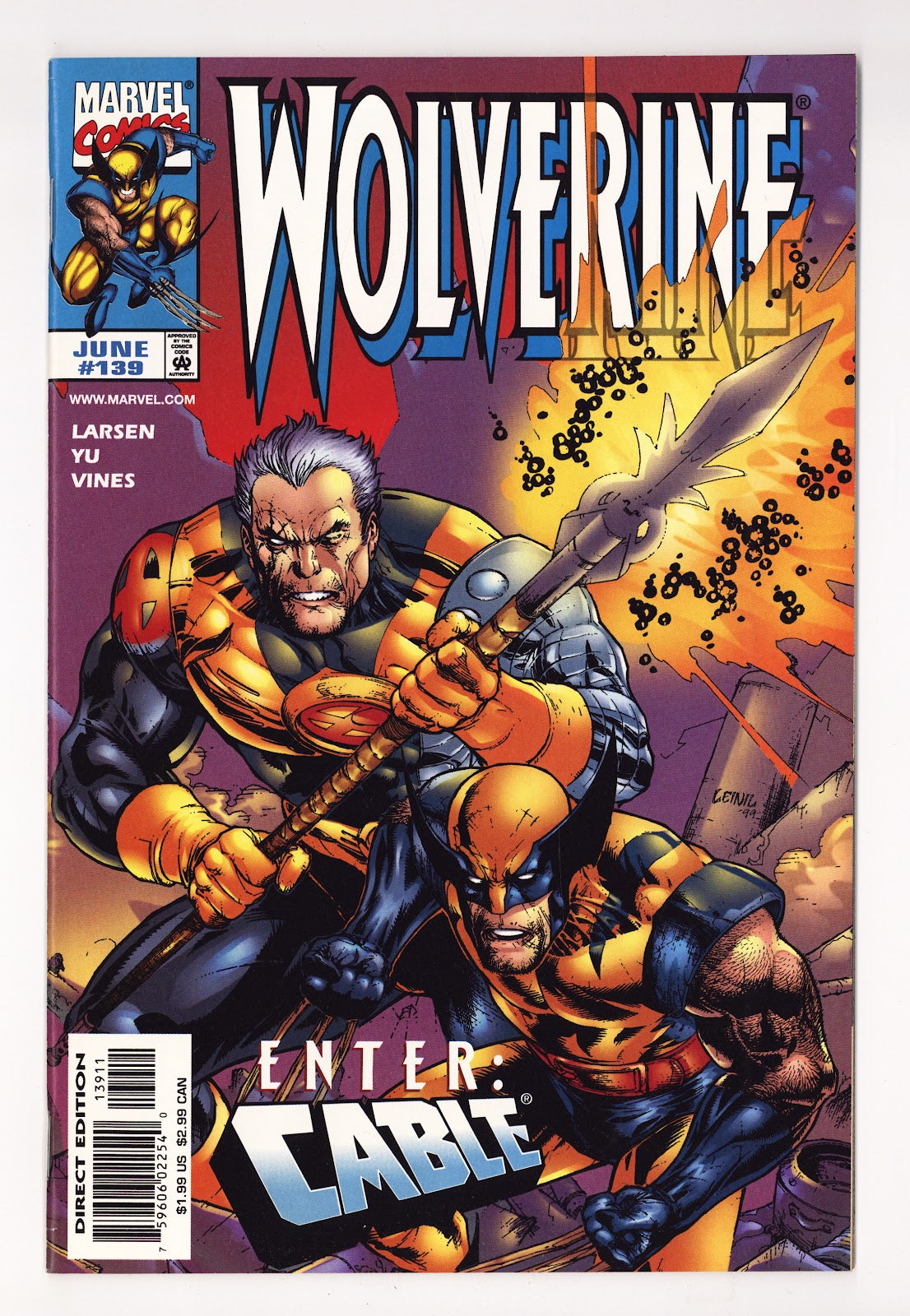 Wolverine Vol 2 139  High Grade   (1999)     