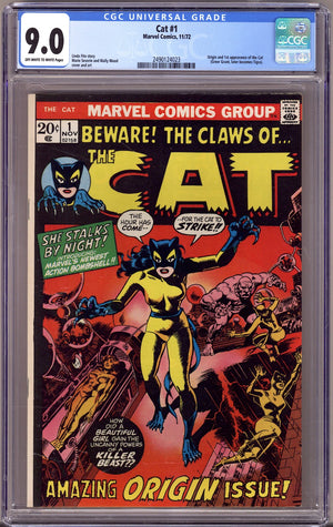 The Cat 1 CGC 9.0 (VF/NM) (1972)