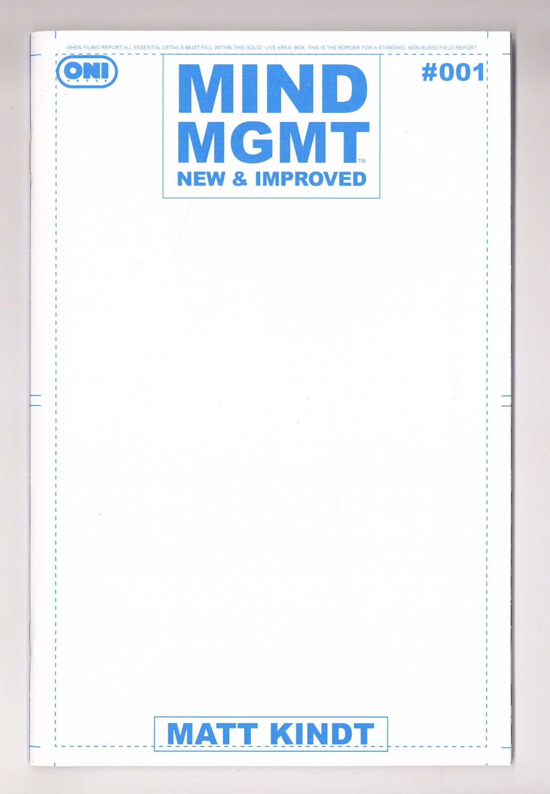 Mind Mgmt New & Improved 1 Blank Variant (2026)