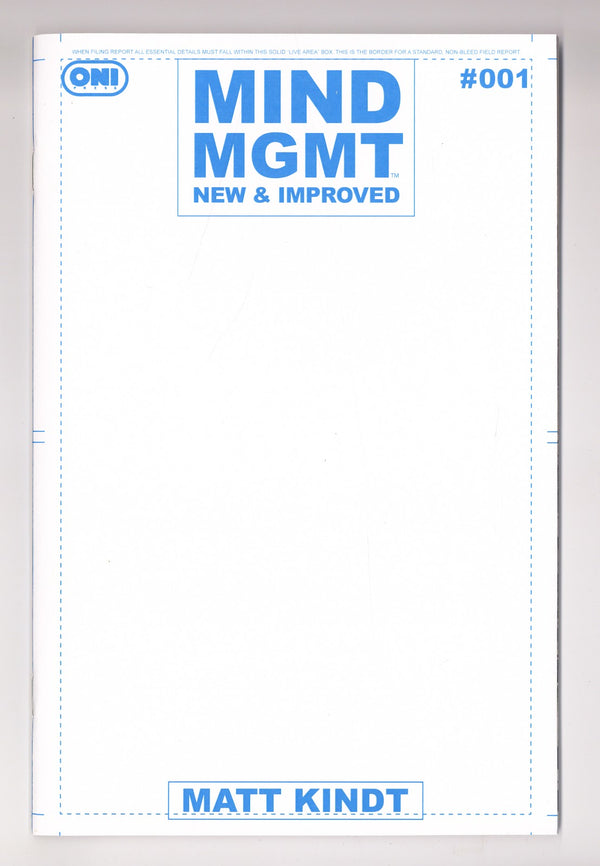 Mind Mgmt New & Improved 1 Blank Variant (2026)