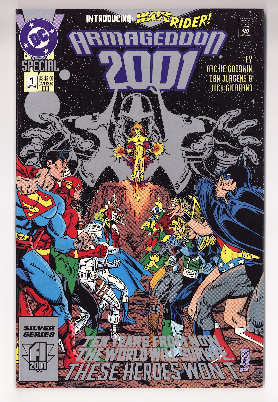 Armageddon 2001 1 High Grade (1991) 3rd Print 