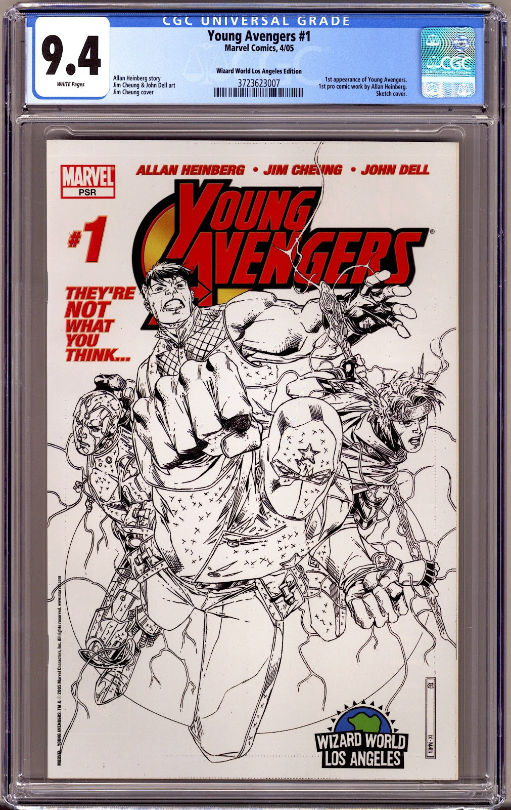 Young Avengers Vol 1 1 CGC 9.4 (NM) (2005) Cheung Wizard World Exclusive Variant 