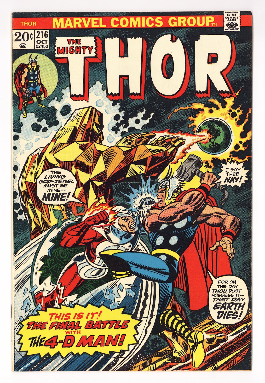 Thor Vol 1 216 FN (6.0) (1973) 