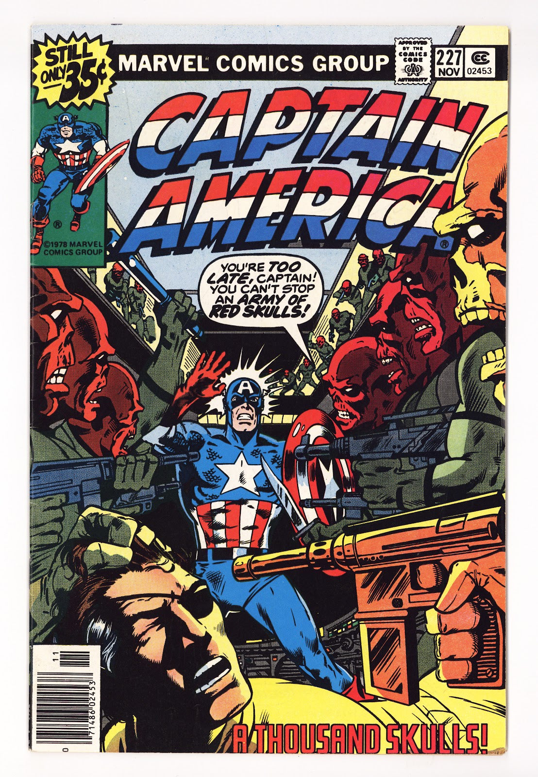 Captain America Vol 1 227 Mid Grade (1978) 