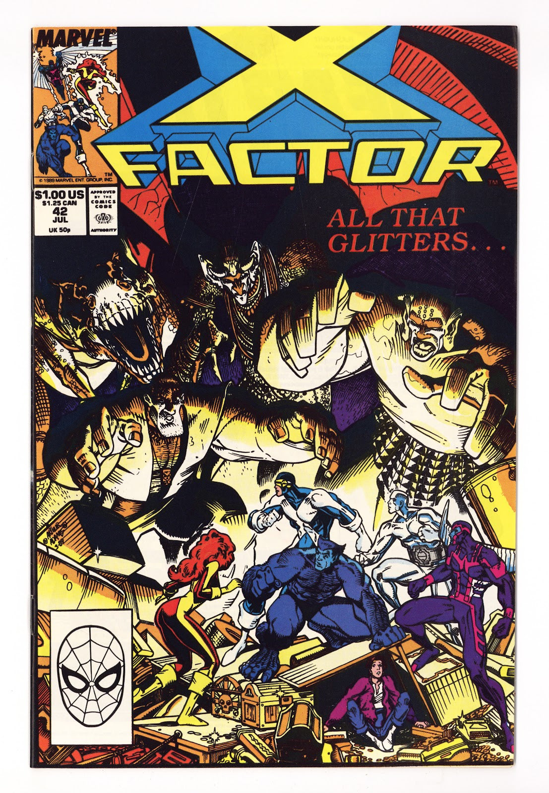 X-Factor Vol 1 42  High Grade   (1989)   Direct  