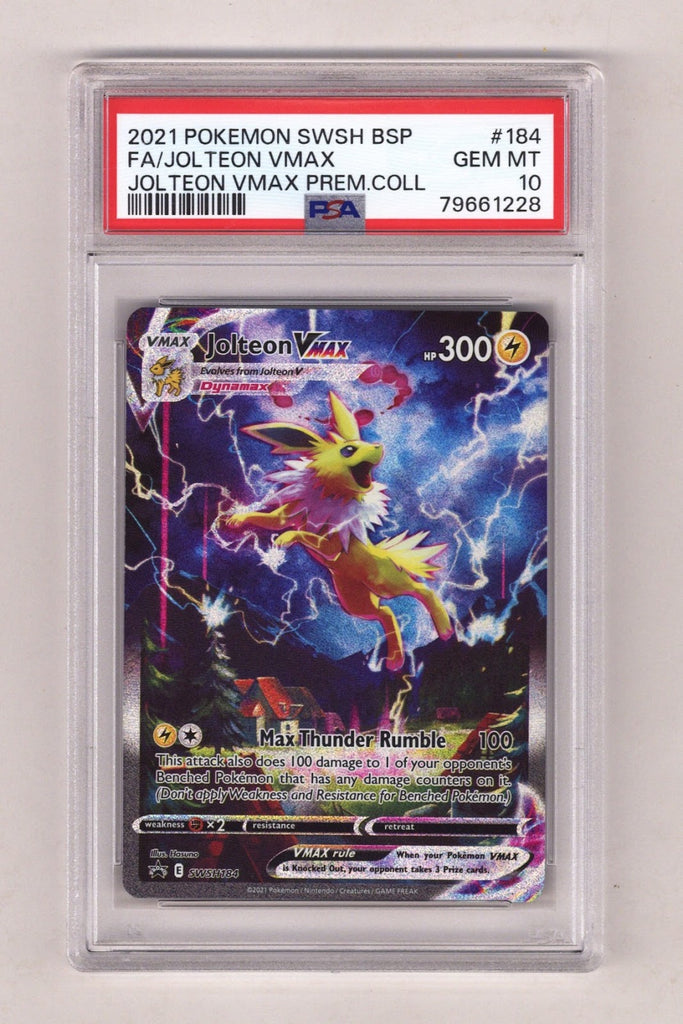 Pokemon Swsh Promo Jolteon Vmax PSA 10 (2021) — CaptCan Comics Inc