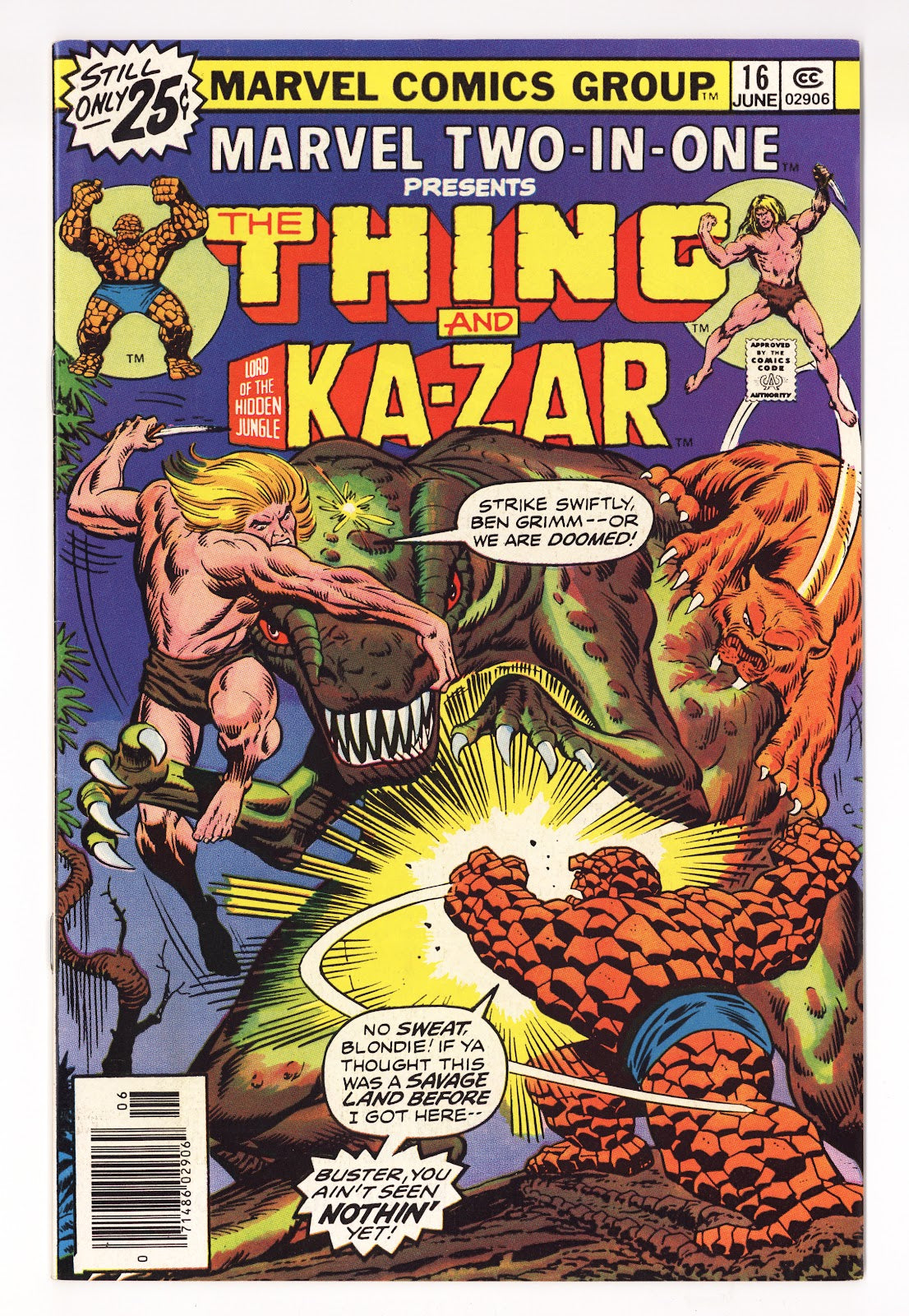Marvel Two-in-One Vol 1 16  Mid Grade   (1976)     