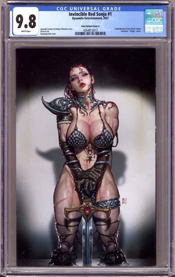 The Invincible Red Sonja   1 CGC 9.8 (NM/M)   (2021) Eom Virgin  Exclusive Variant