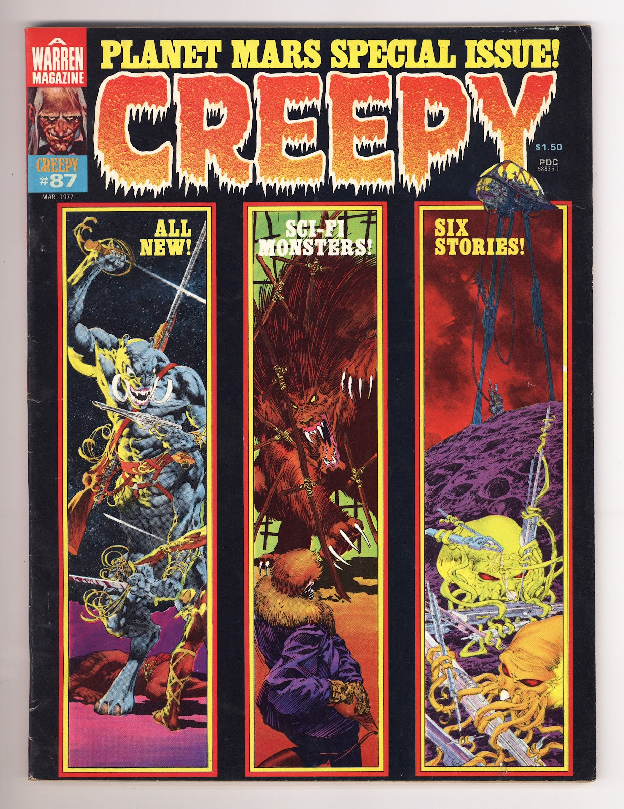 Creepy   87  VG- (3.5)   (1977)   Canadian Price Variant  