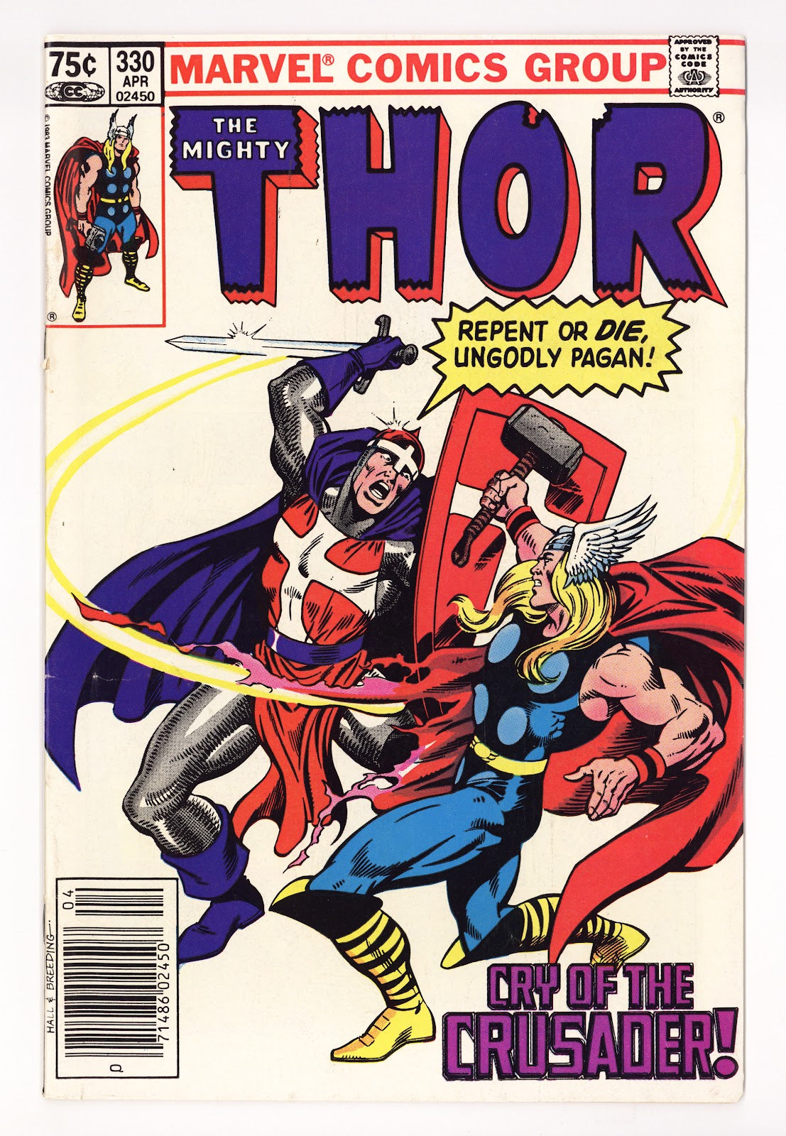 Thor Vol 1 330 Mid Grade (1983) Canadian Price Variant 
