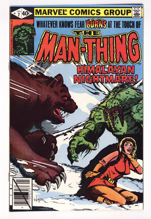 Man-Thing Vol 2 2 High Grade (1980) Direct