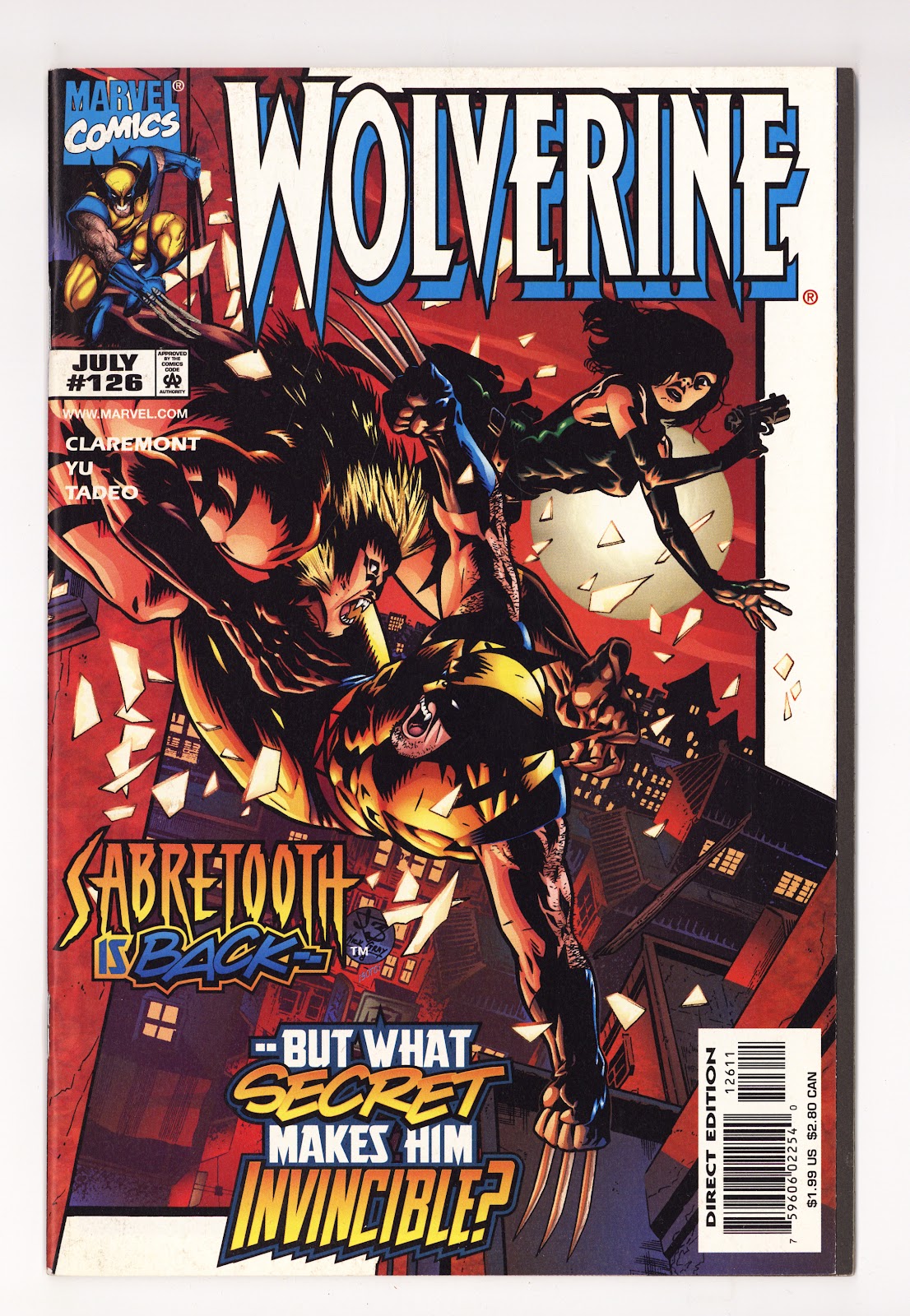 Wolverine Vol 2 126  High Grade   (1998)     