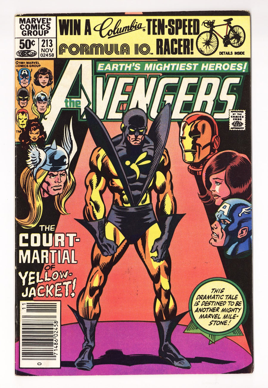 The Avengers Vol 1 213  Mid Grade   (1981)   Newsstand  