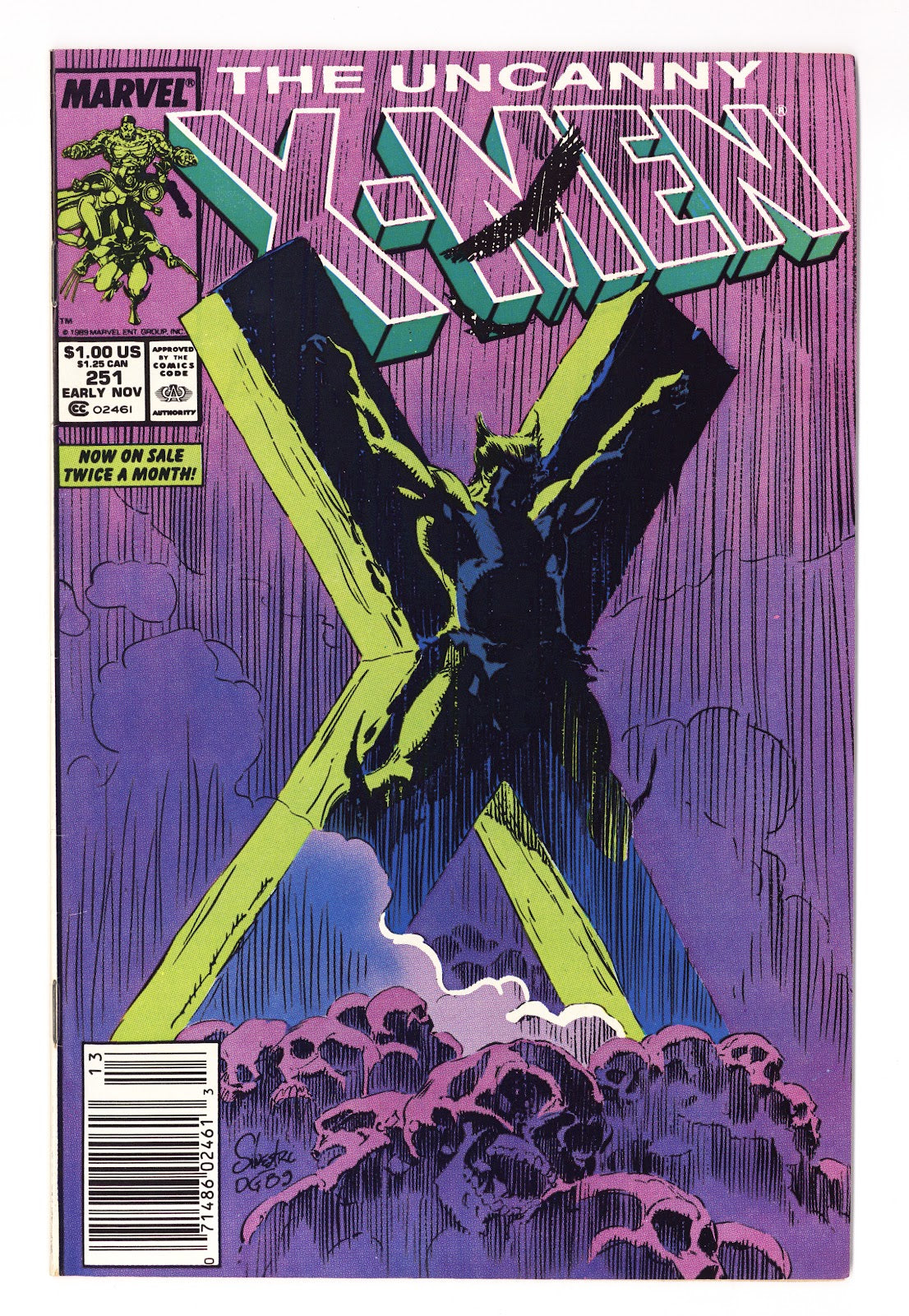 The Uncanny X-Men Vol 1 251  FN/VF (7.0)   (1989)   Newsstand  
