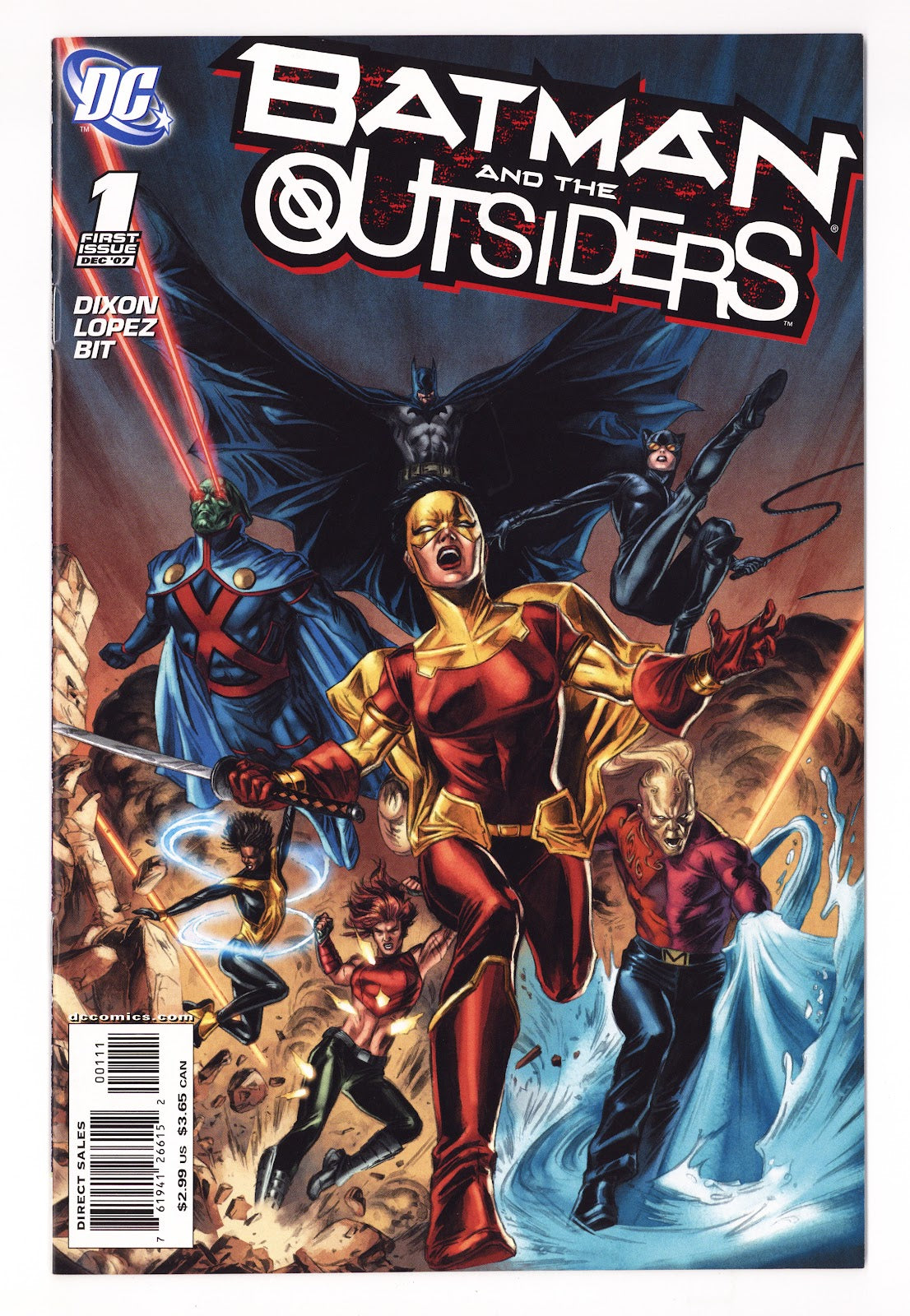 Batman and the Outsiders Vol 1 1  High Grade   (2007)   Doug Braithwaite Cover  