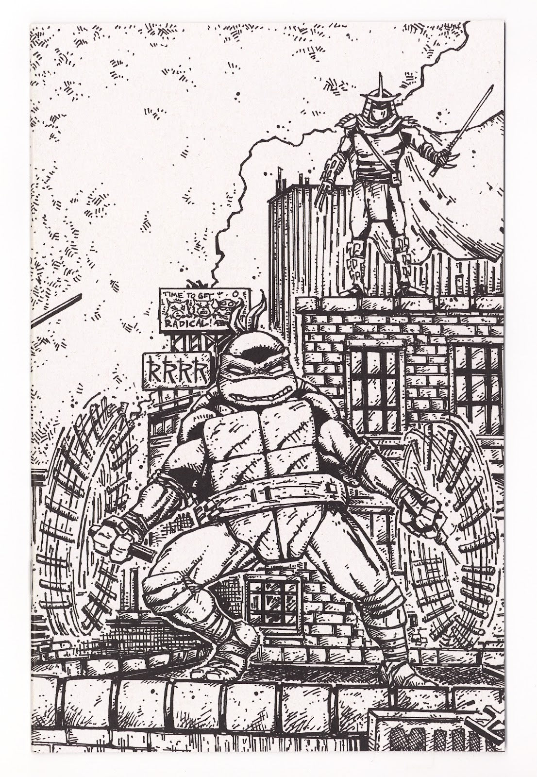 Teenage Mutant Ninja Turtles Vol 6 #23 NM (9.4) (2026) Bishop B&W Virgin Incentive