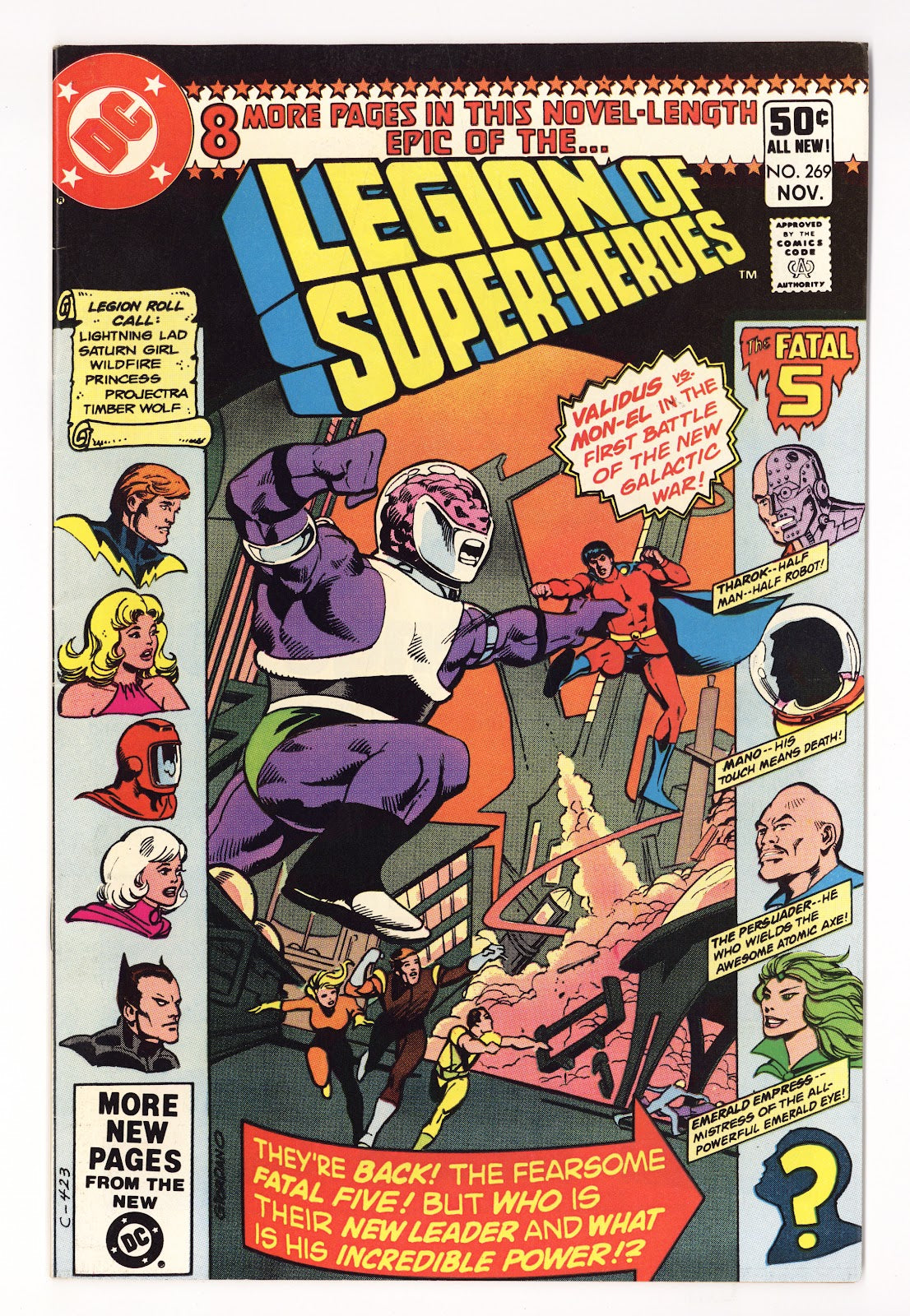 The Legion of Super-Heroes Vol 2 269 Mid Grade (1980) Direct 