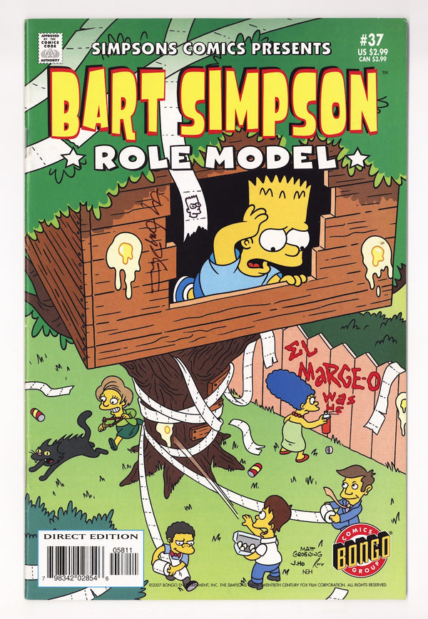 Simpsons Comics Presents Bart Simpson   37  Mid Grade   (2007)