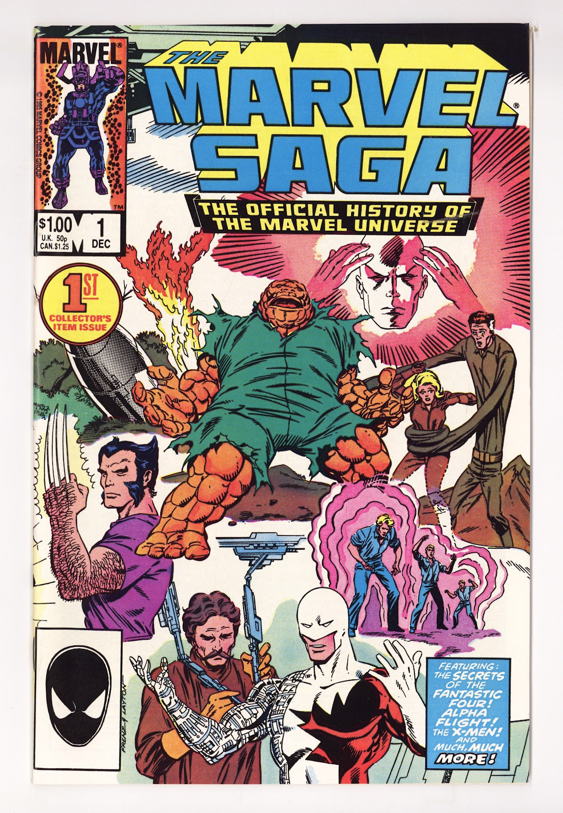The Marvel Saga the Official History of the Marvel Universe 1 High Grade (1985) Direct 