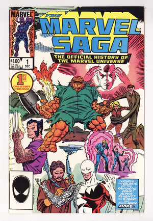 The Marvel Saga the Official History of the Marvel Universe 1 High Grade (1985) Direct