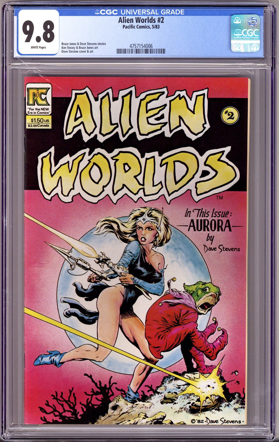Alien Worlds Vol 1 2 CGC 9.8 (NM/M)   (1983)