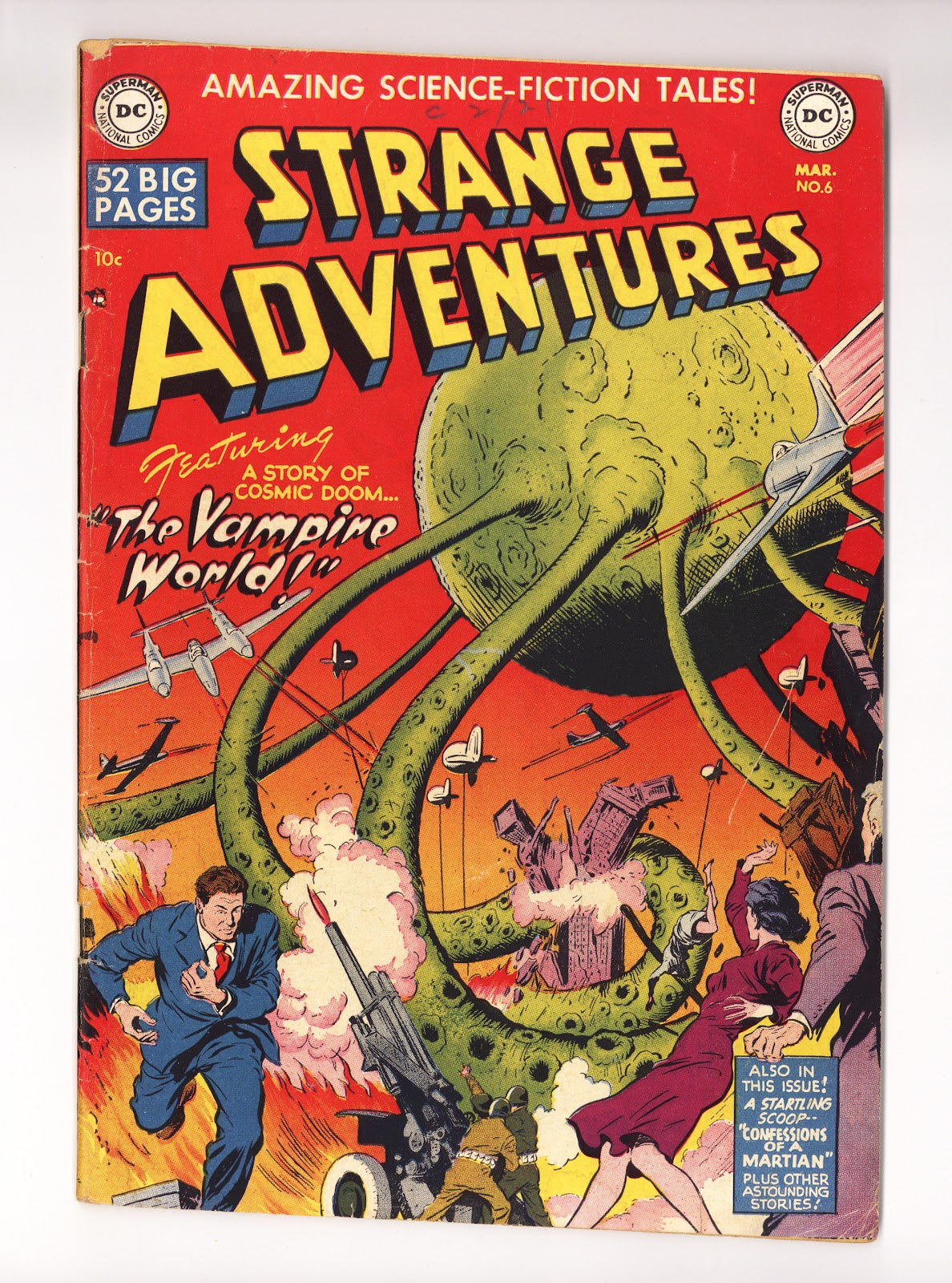 Strange Adventures Vol 1 6  VG+ (4.5) Miscut  (1951)     