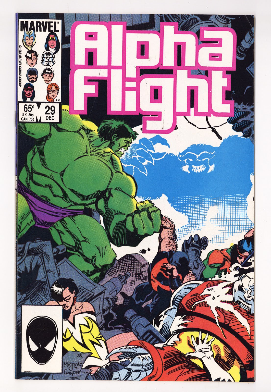 Alpha Flight Vol 1 29  High Grade   (1985)   Direct  
