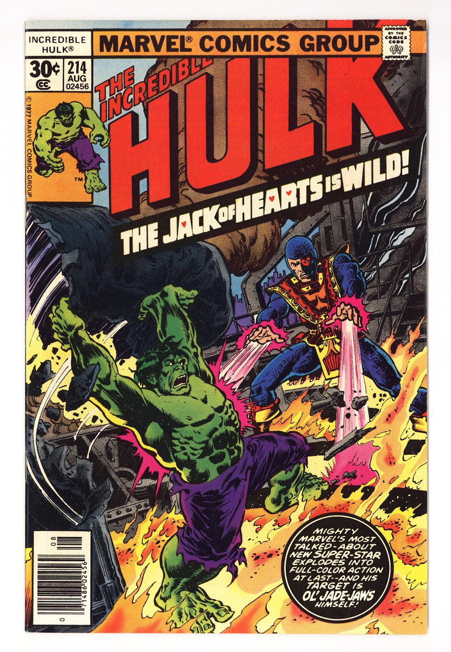 The Incredible Hulk Vol 1 214  High Grade   (1977)   30¢  