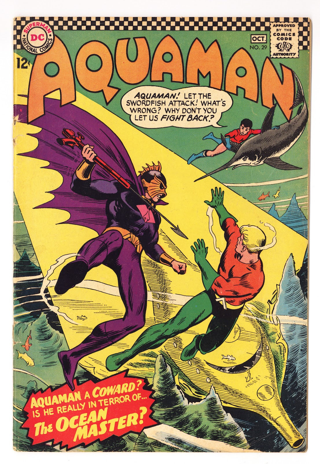 Aquaman Vol 1 29   Cover Detached  (1966)     