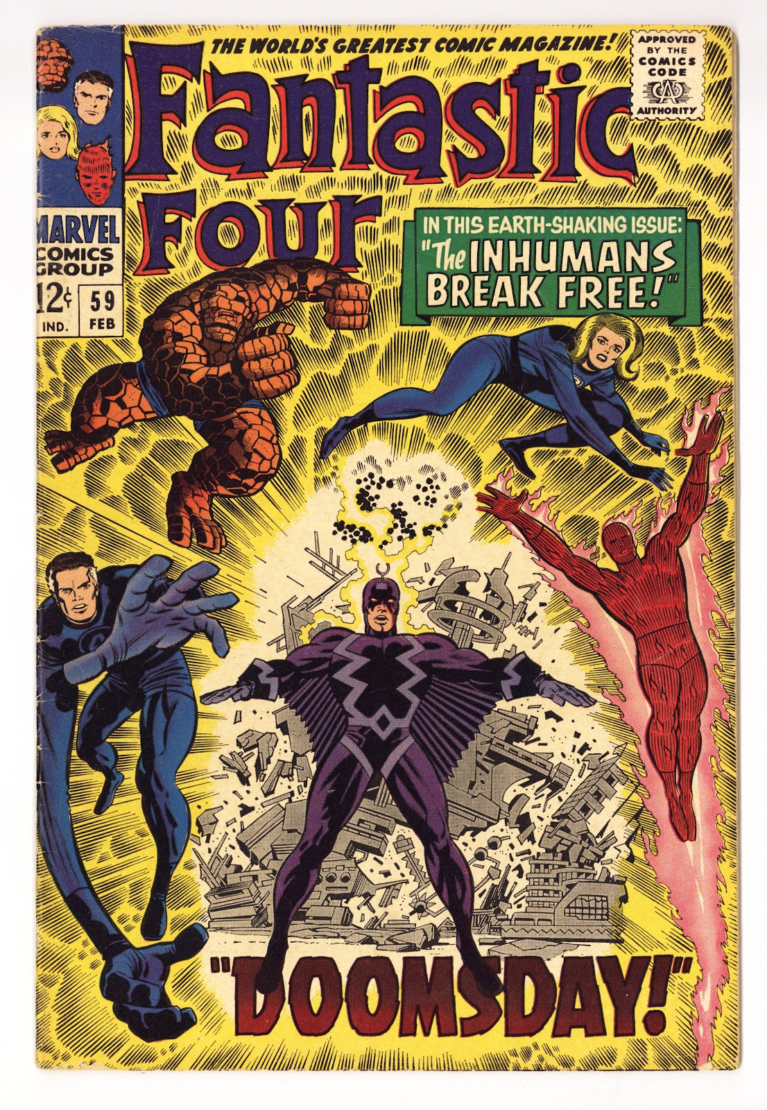 Fantastic Four Vol 1 59  VG/FN (5.0)   (1967)     
