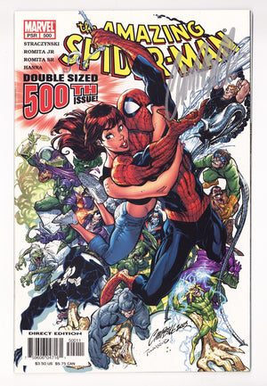 The Amazing Spider-Man Vol 2 500 VF/NM (9.0) (2003)  Signed x1 Cover J. Scott Campbell
